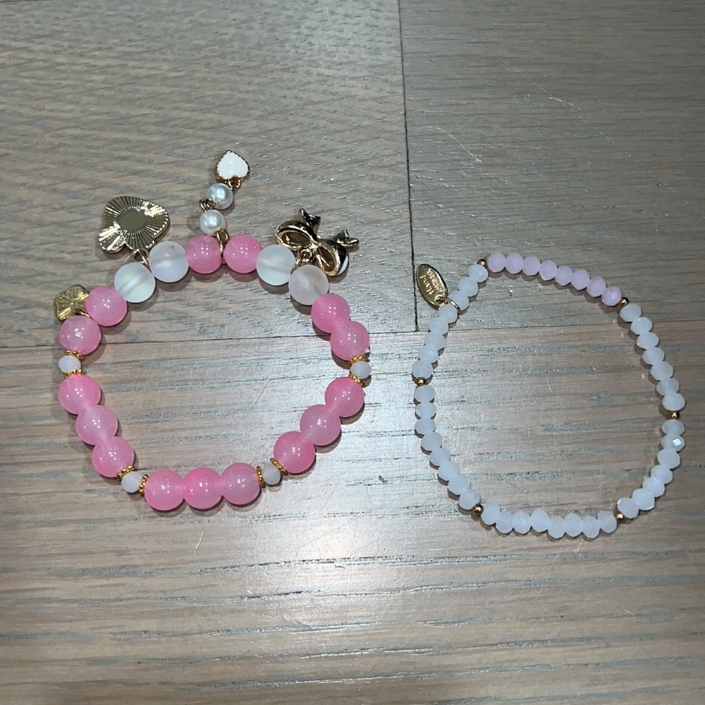 Hand Made Bead Bracelet Set - Picture 2 of 2
